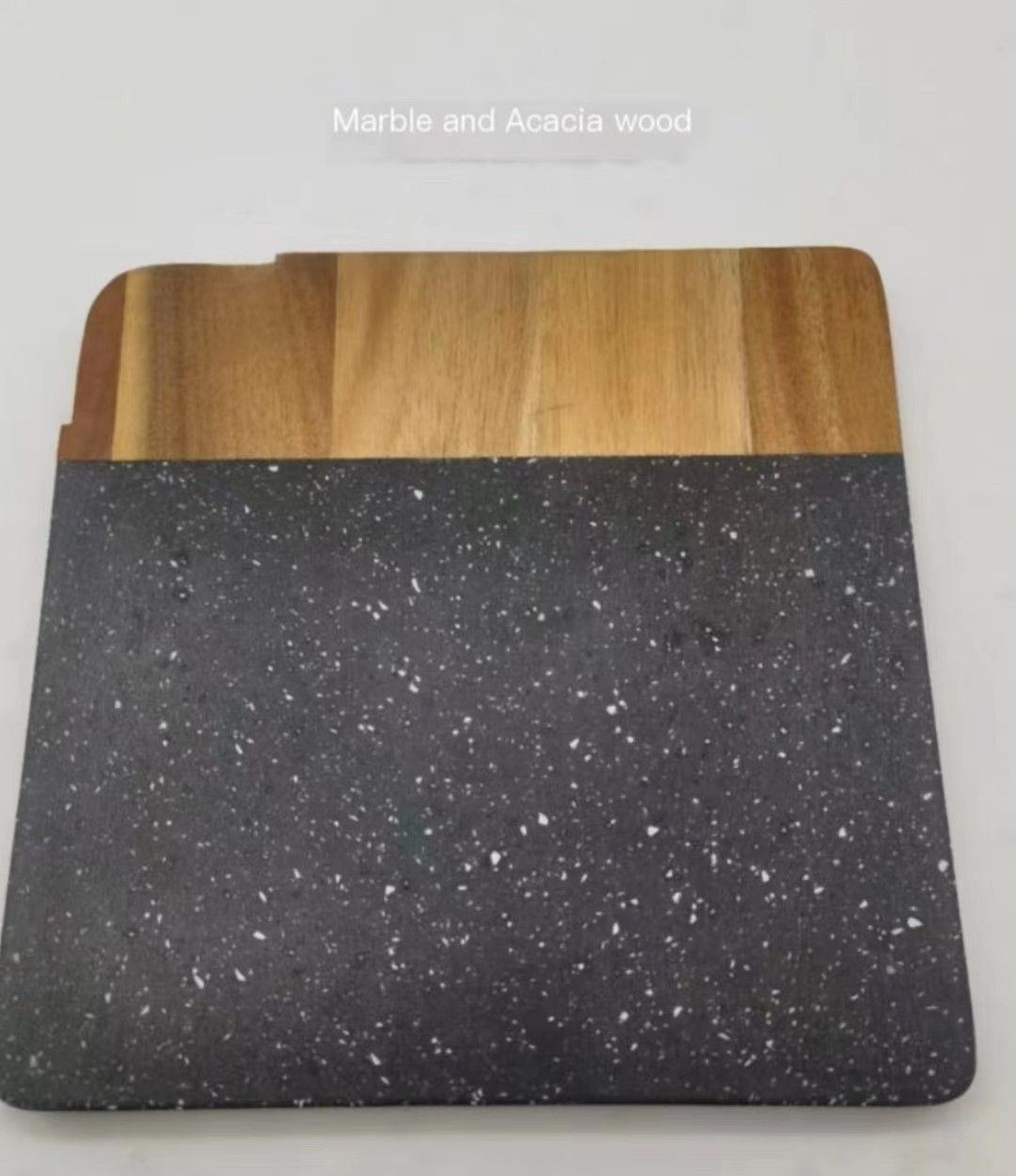 Marble and Acacia wood